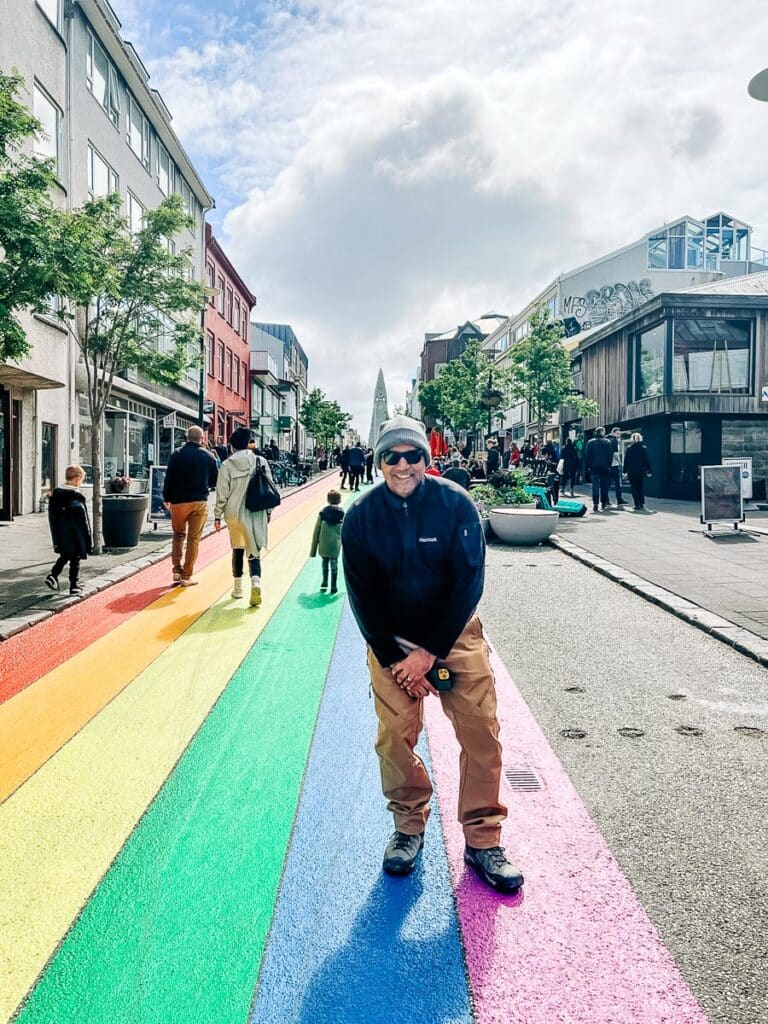 Rainbow Street in Reykjavik