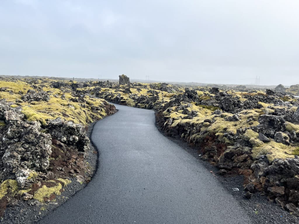 pathway to Blue Lagoon from Silica Hotel