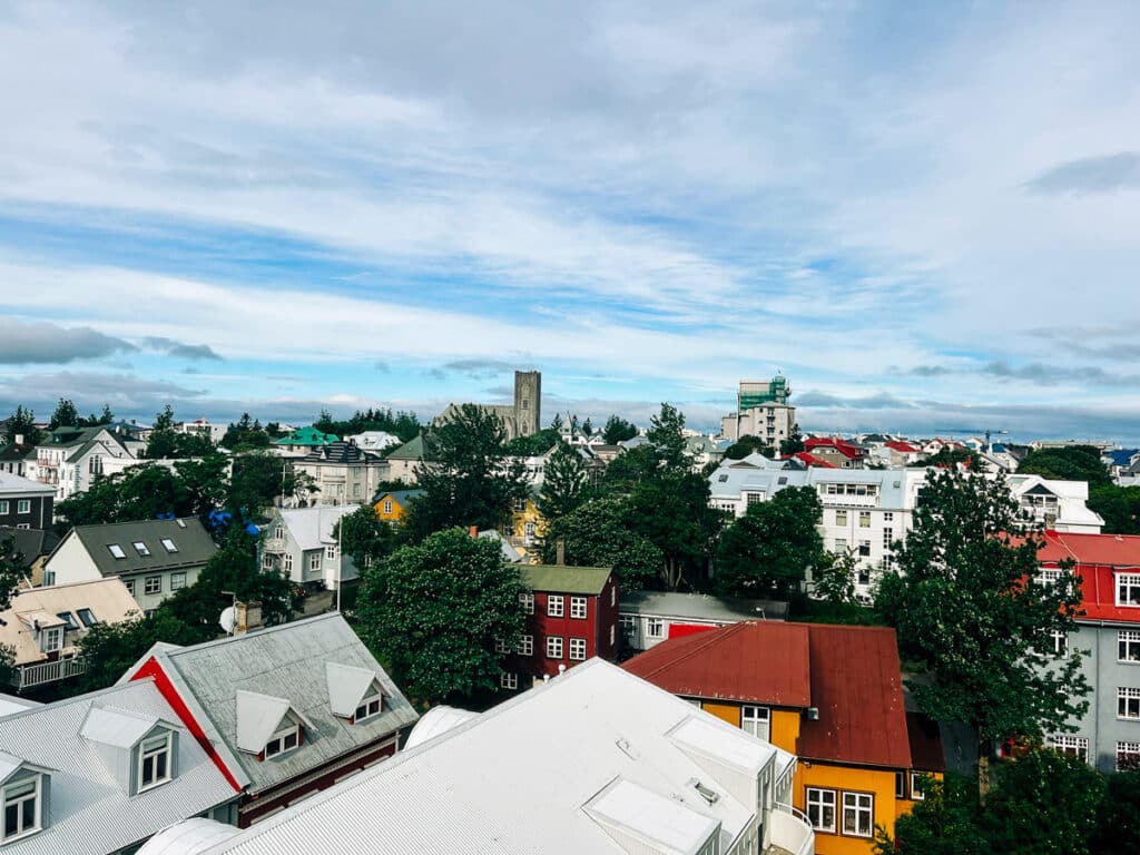 View from the 8th floor of Center Hotels Plaza Reykjavik