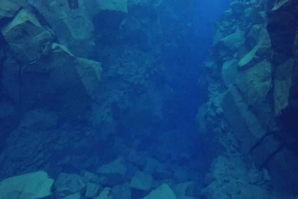 snorkeling at Silfra in Iceland