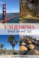 California bucket list