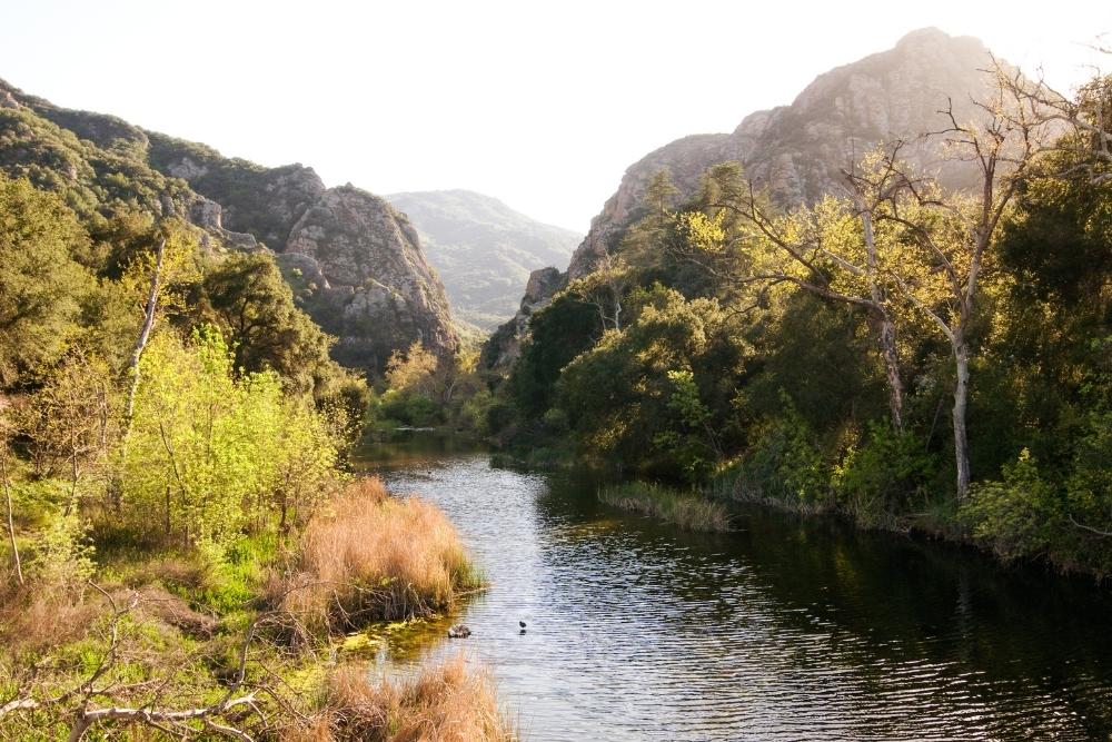 Malibu Creek State Park and Santa Monica Mountains in Southern Califor