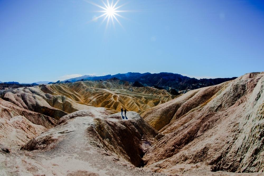 Zabriskie Point in Death Valley California