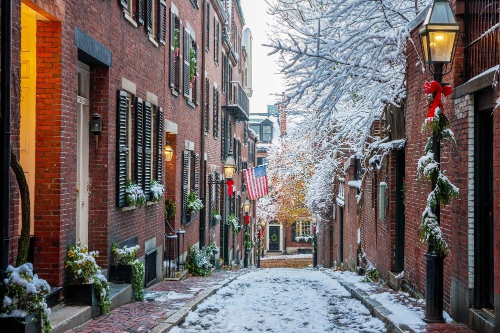 Beacon Hill Boston Christmas 