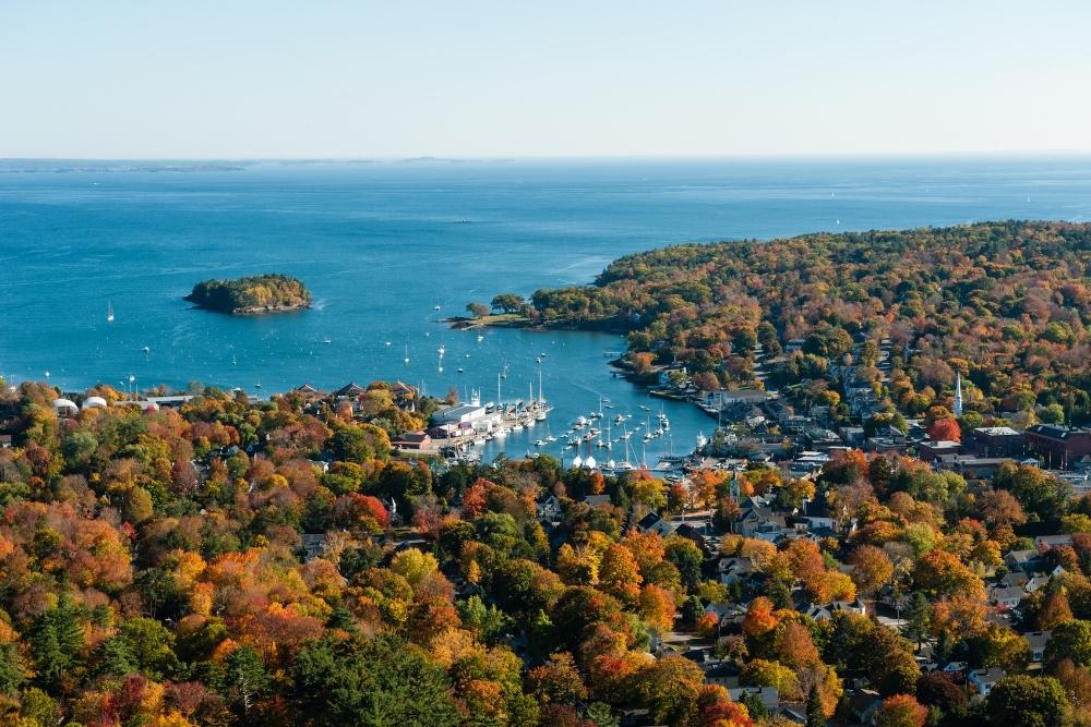 Camden Harbor in Maine