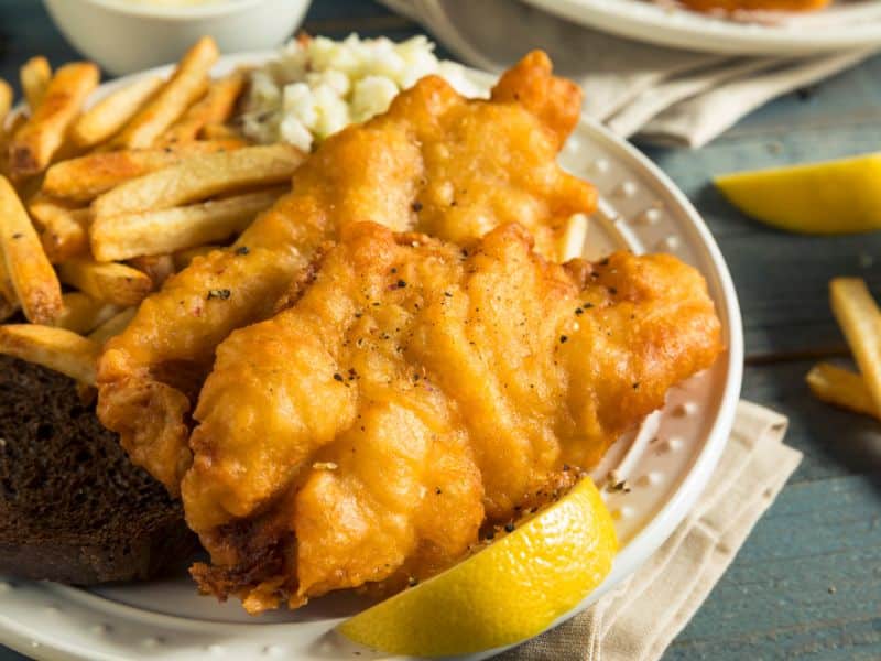 plate of fried fish