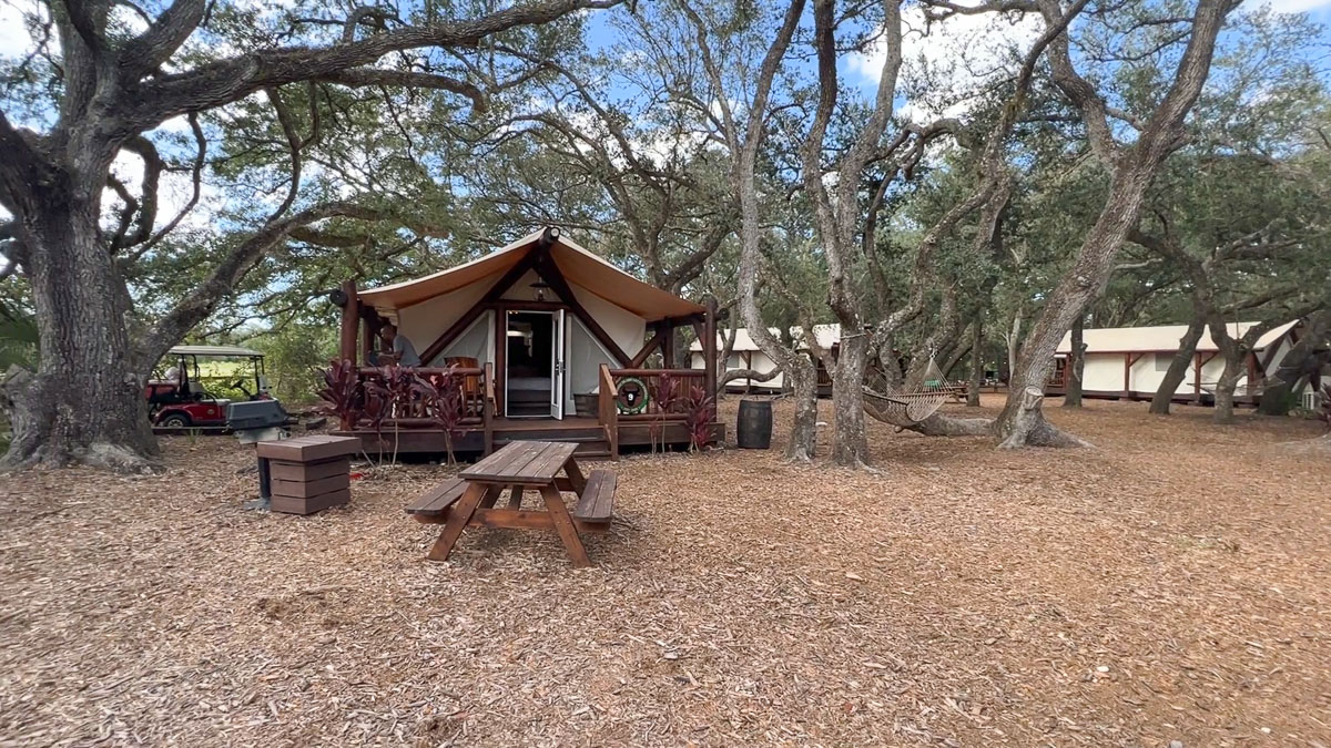 luxury glamping area at westgate river ranch
