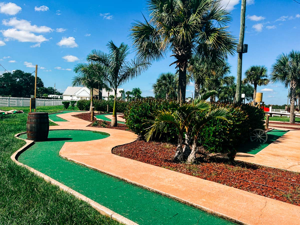 mini golf course at Westgate River Ranch