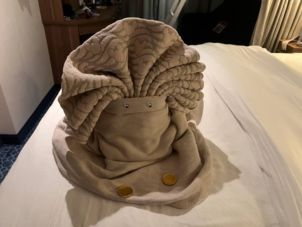 another towel animal on our Disney cruise