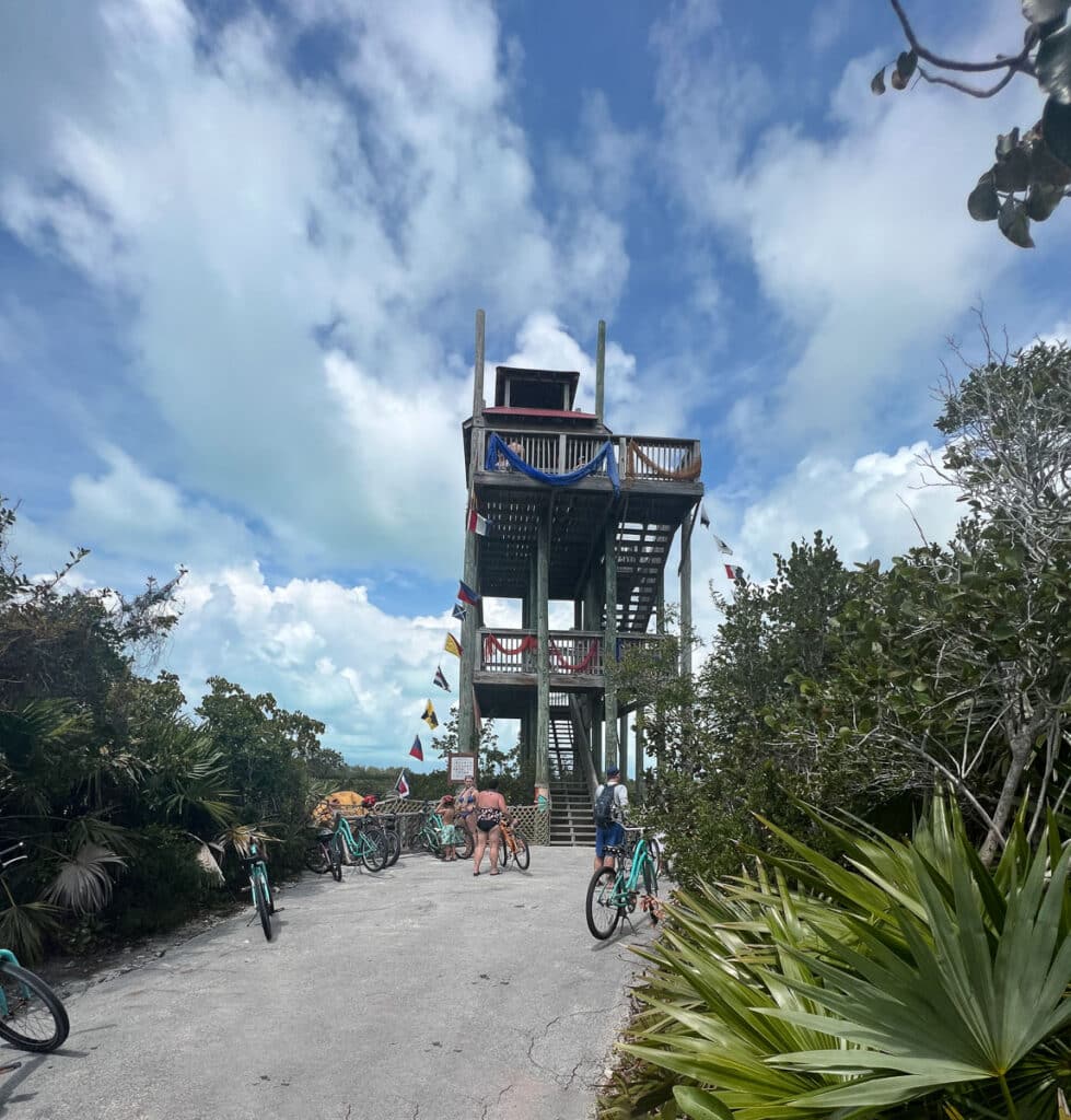lookout tower on Castaway Cay