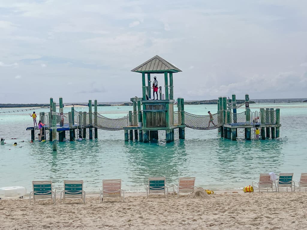 climbing structure for kids at Castaway Cay