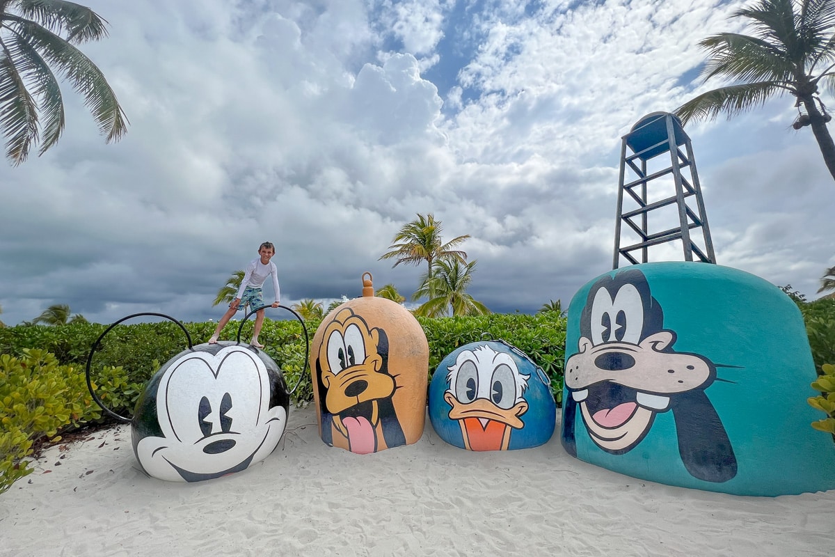 my son at Castaway Cay