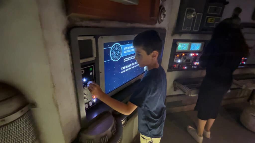 Star Wars area in the oceaneers club on Disney Wish