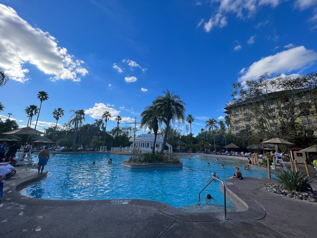 Pool at Loews Royal Pacific Hotel at Universal Studios