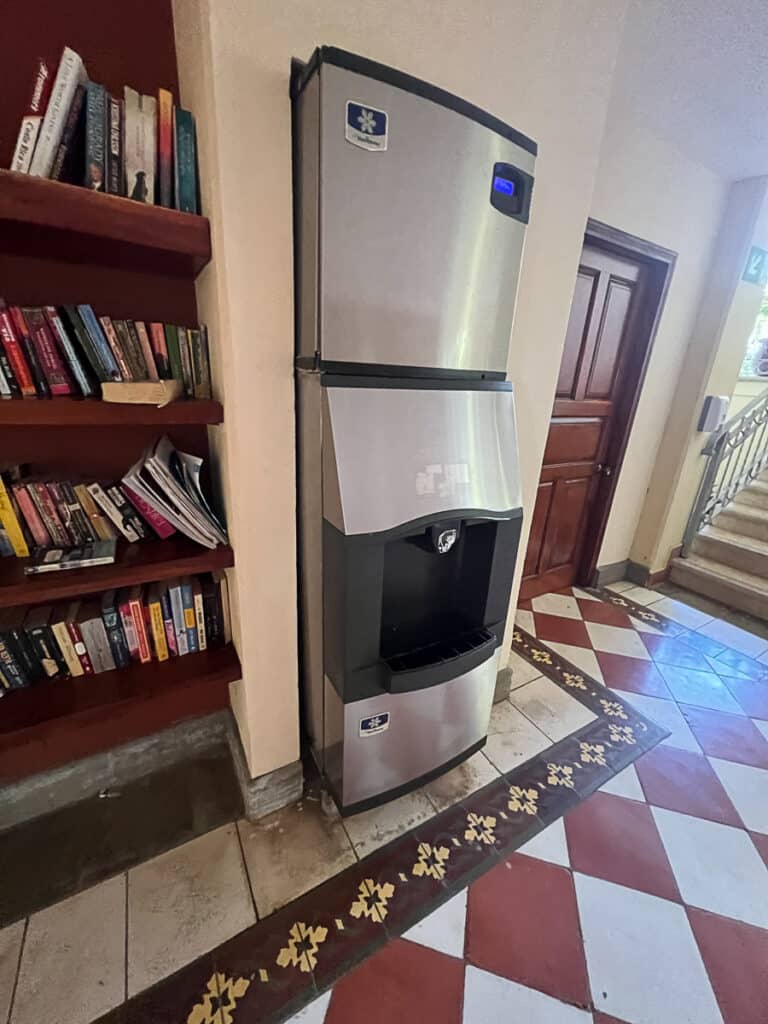 ice machine and lending library at Tamarindo Diria Hotel