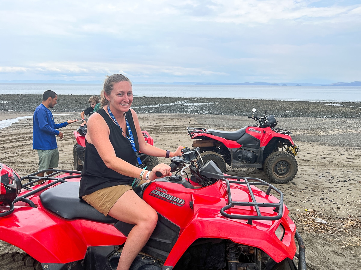 me on an ATV in Costa Rica
