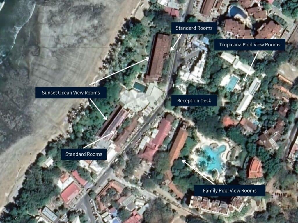 Tamarindo Diria hotel property map