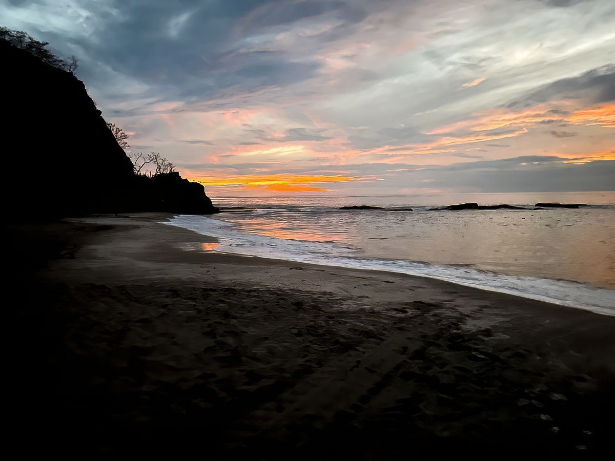 sunset at Playa Honda in Costa Rica