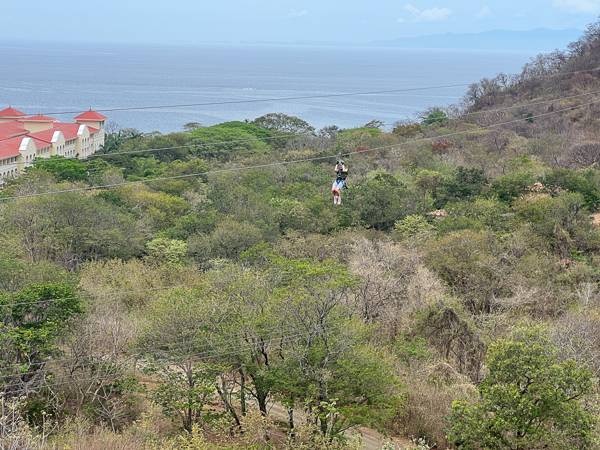 ziplining at Diamante Eco Adventure Park
