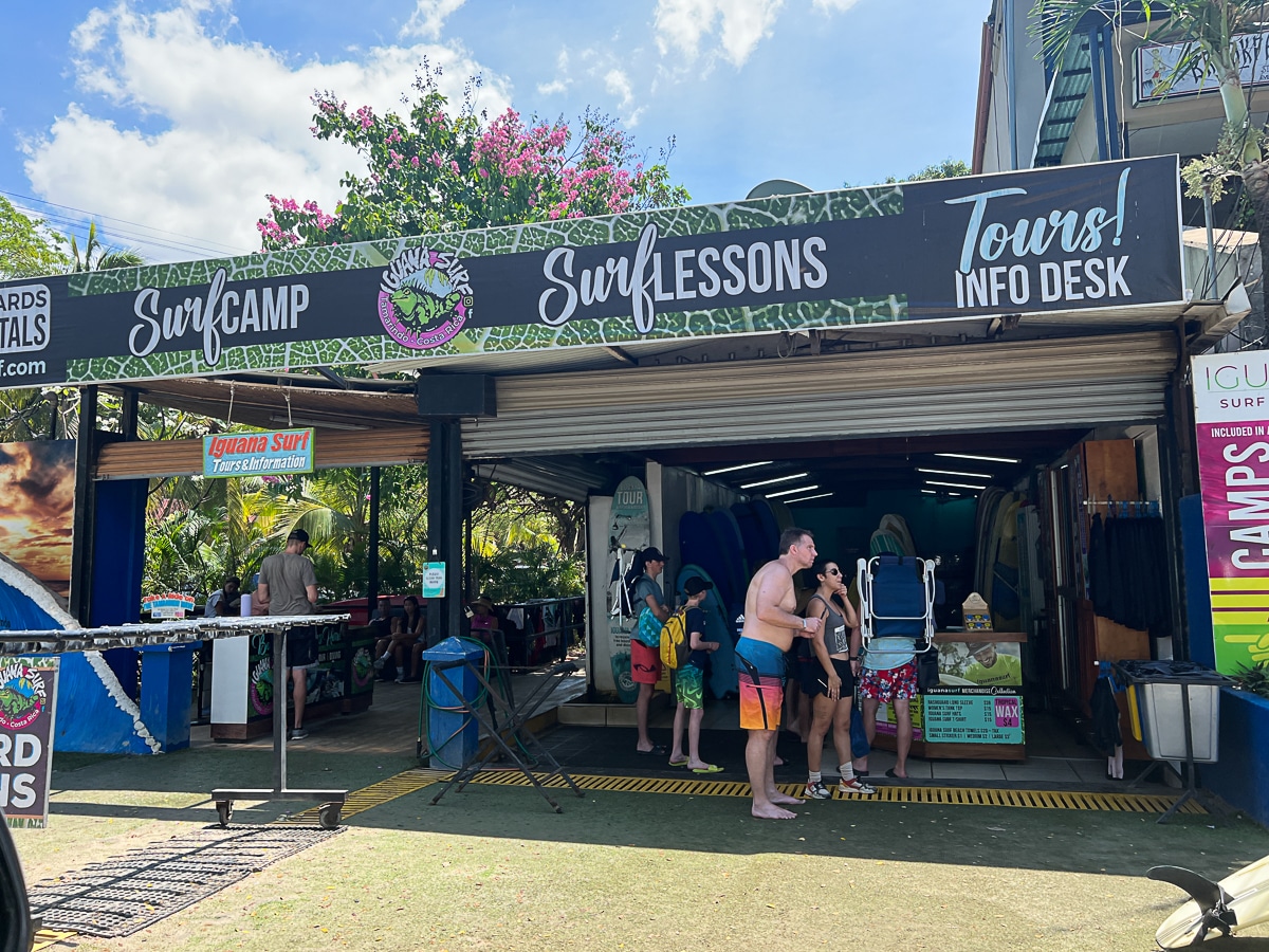 Iguana Surf Shop in Tamarindo Costa Rica