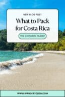 Tamarindo Costa Rica what to pack