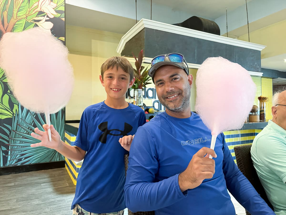 cotton candy at the buffet