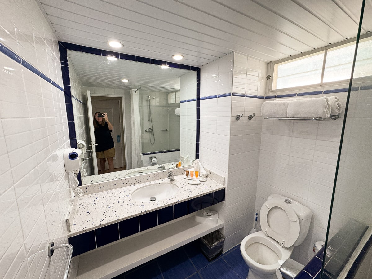 Bathroom in our room at Coconut Bay Beach Resort