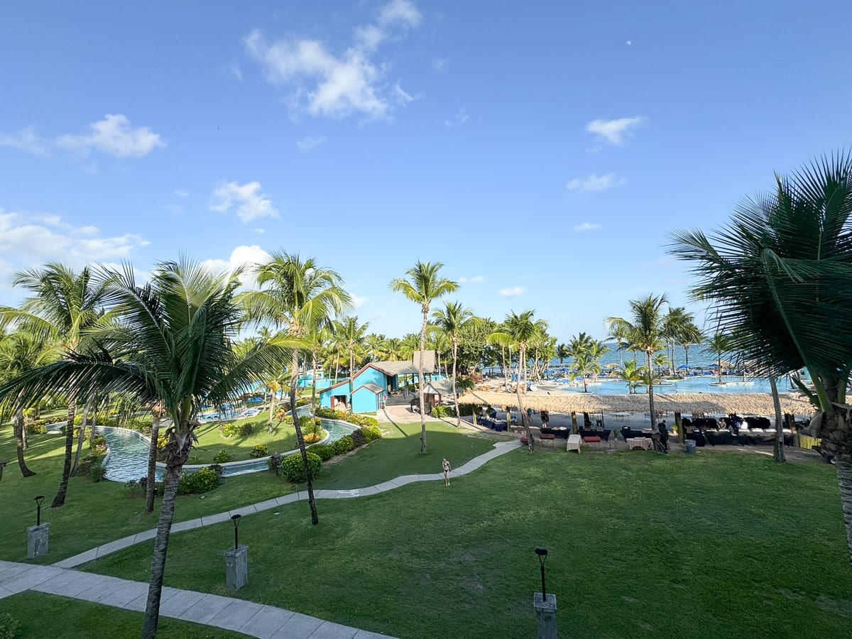 view of the Splash pool and lazy river at Coconut Bay 