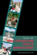 what to pack for amalfi coast