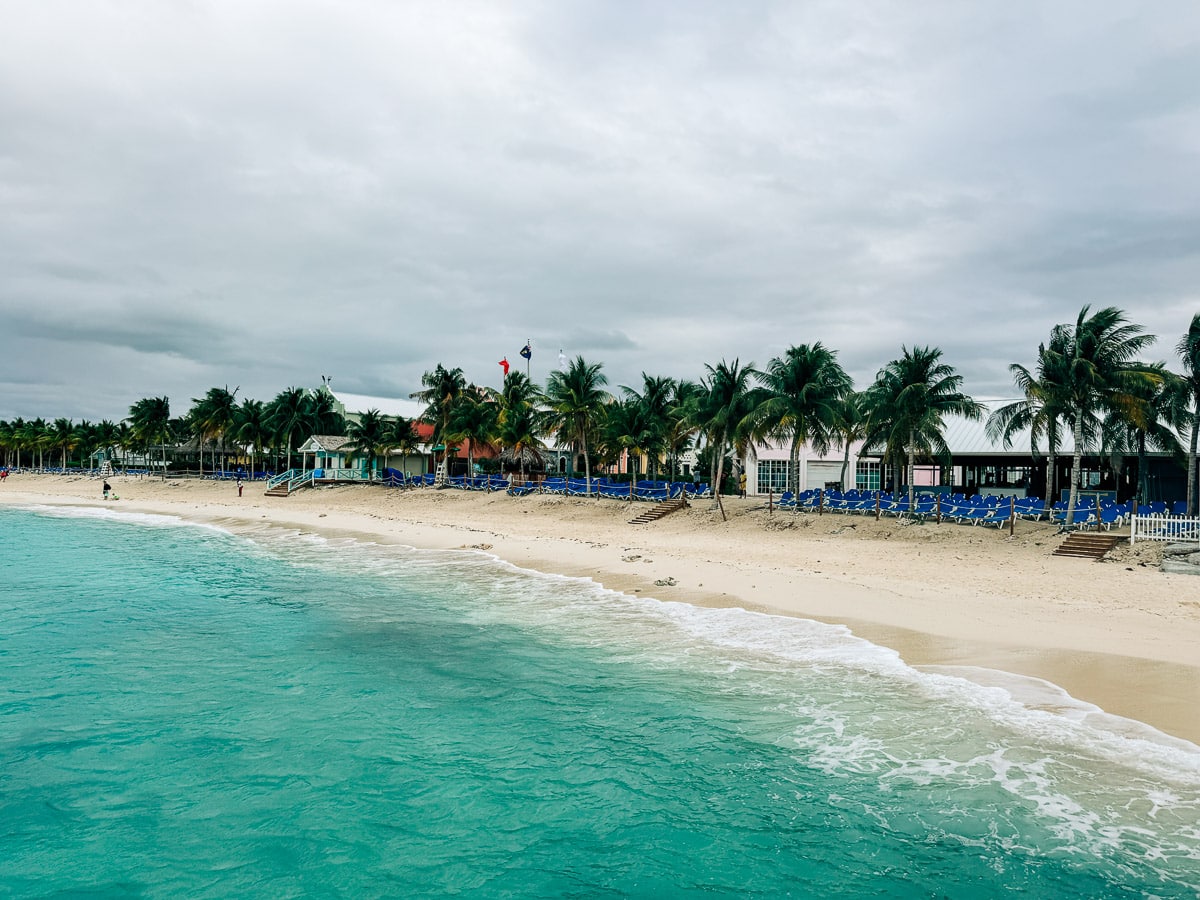 beach near the cruise port at Grand Turk