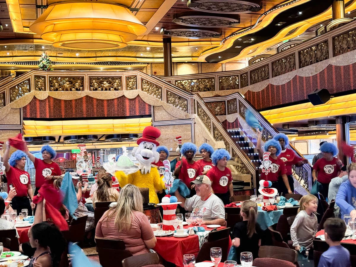characters at Dr Seuss breakfast