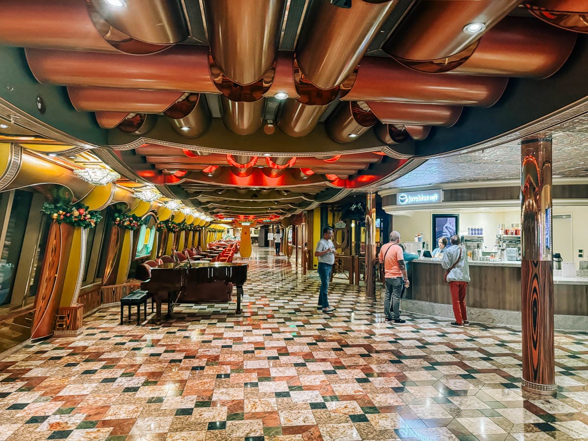 coffee shop on Carnival Freedom