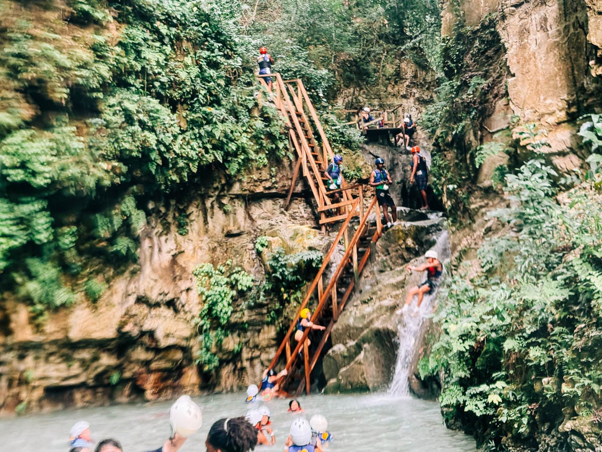 the waterfall slides
