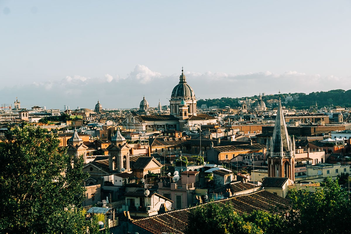 view over the city of Rome