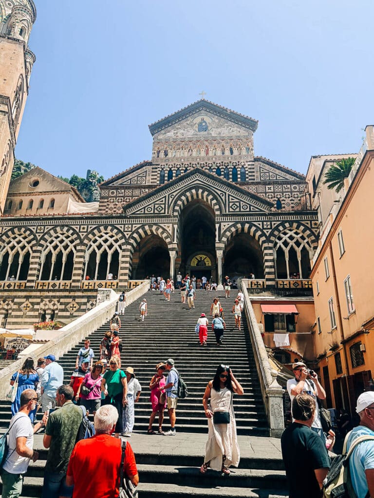 the cathedral in the town of Aalfi