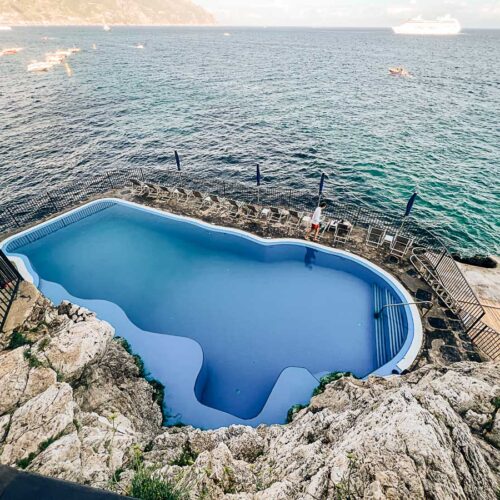 pool at Hotel Luna Convento in Amalfi