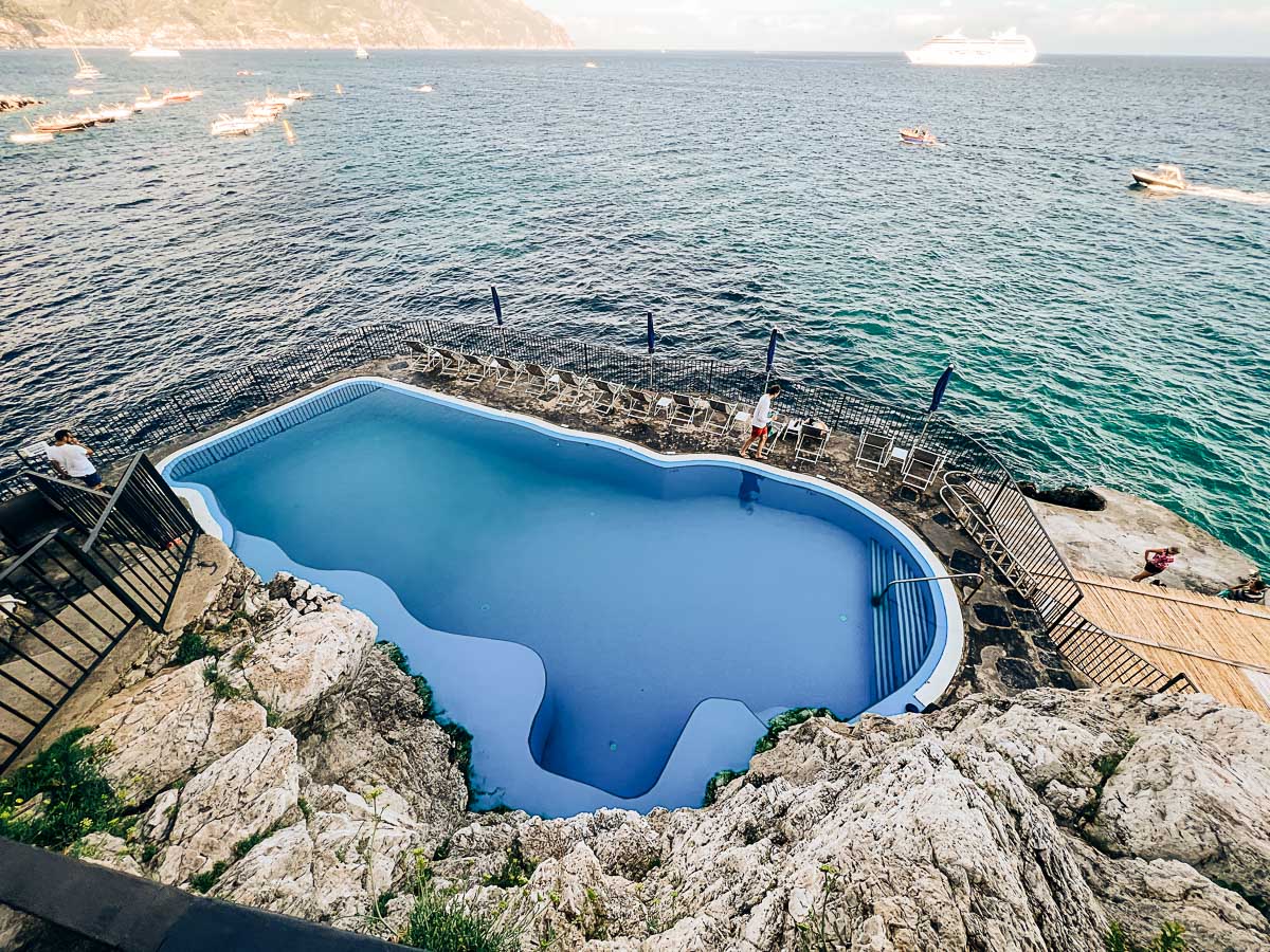 pool at Hotel Luna Convento in Amalfi