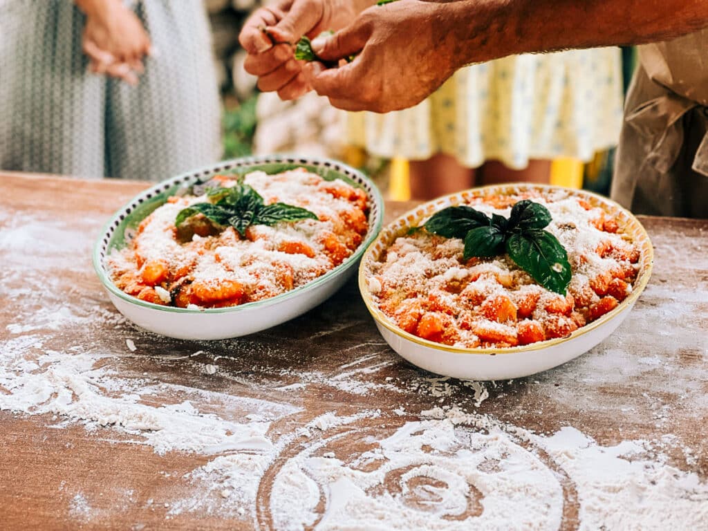 the gnocchi we are about to eat!