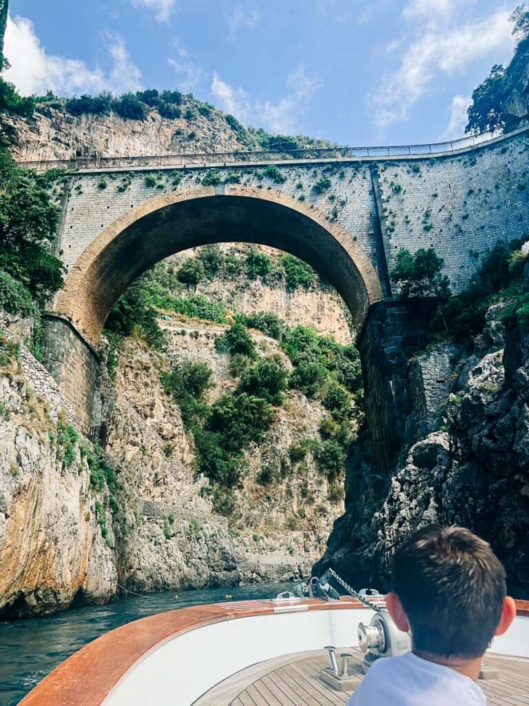 the famous Fiordo di Furore on Amalfi Coast