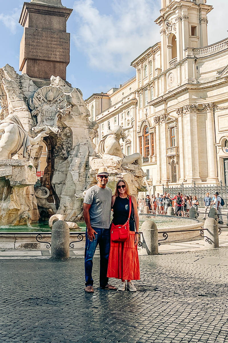 me and my husband in Piazza Navona 