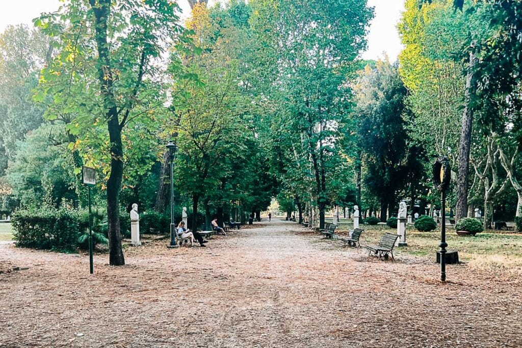 Borghese Gardens in ROme