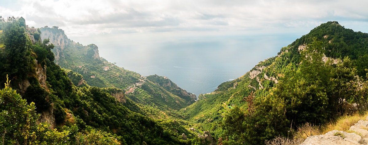 view from path of the gods