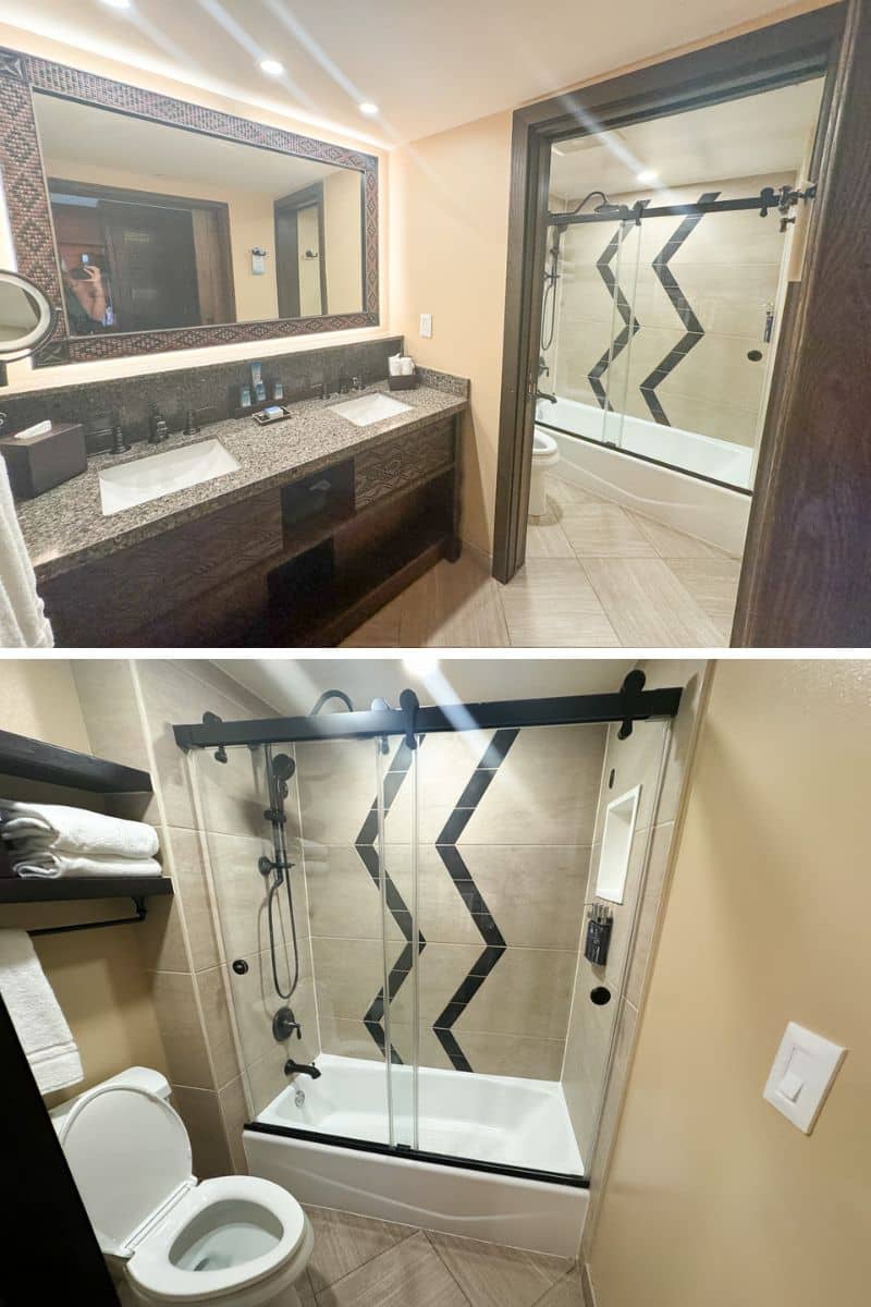 our bathroom at Animal Kingdom Lodge