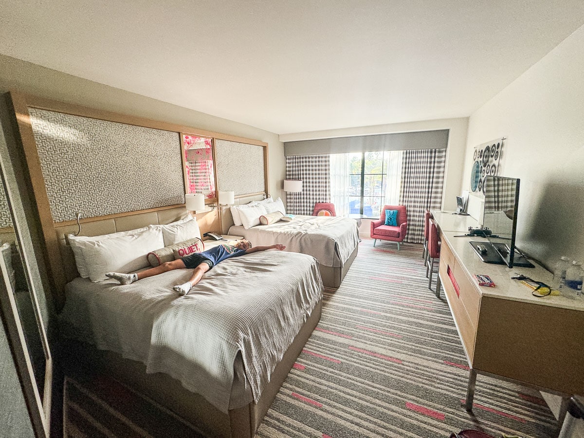 our Pool View room at Hard Rock Universal Orlando Hotel