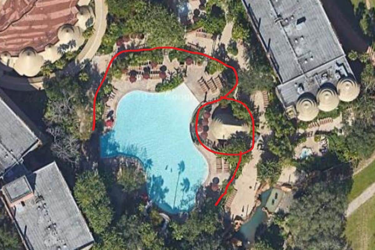 terrible pool layout at animal kingdom lodge