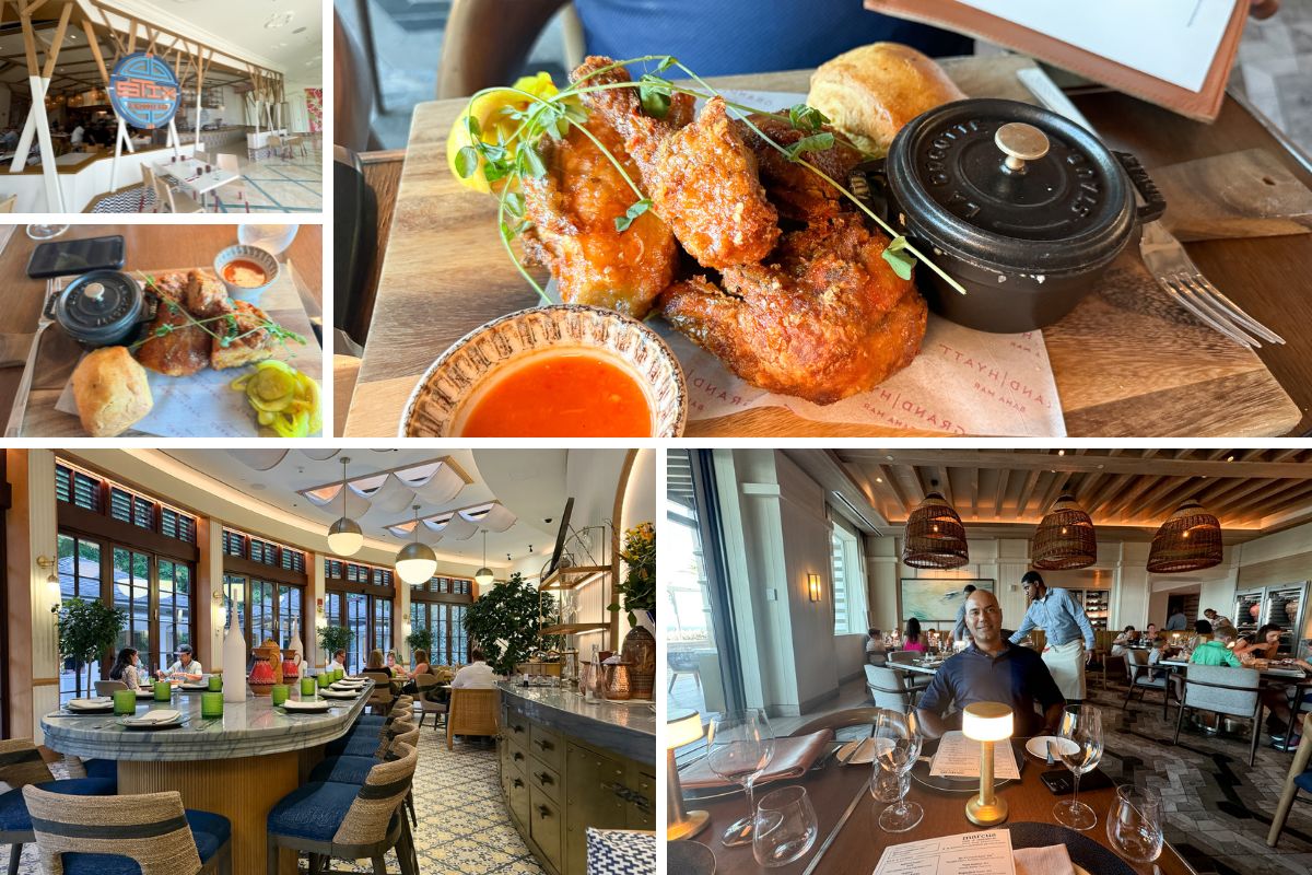 pictures of some of the food and restaurants we tried at Baha Mar