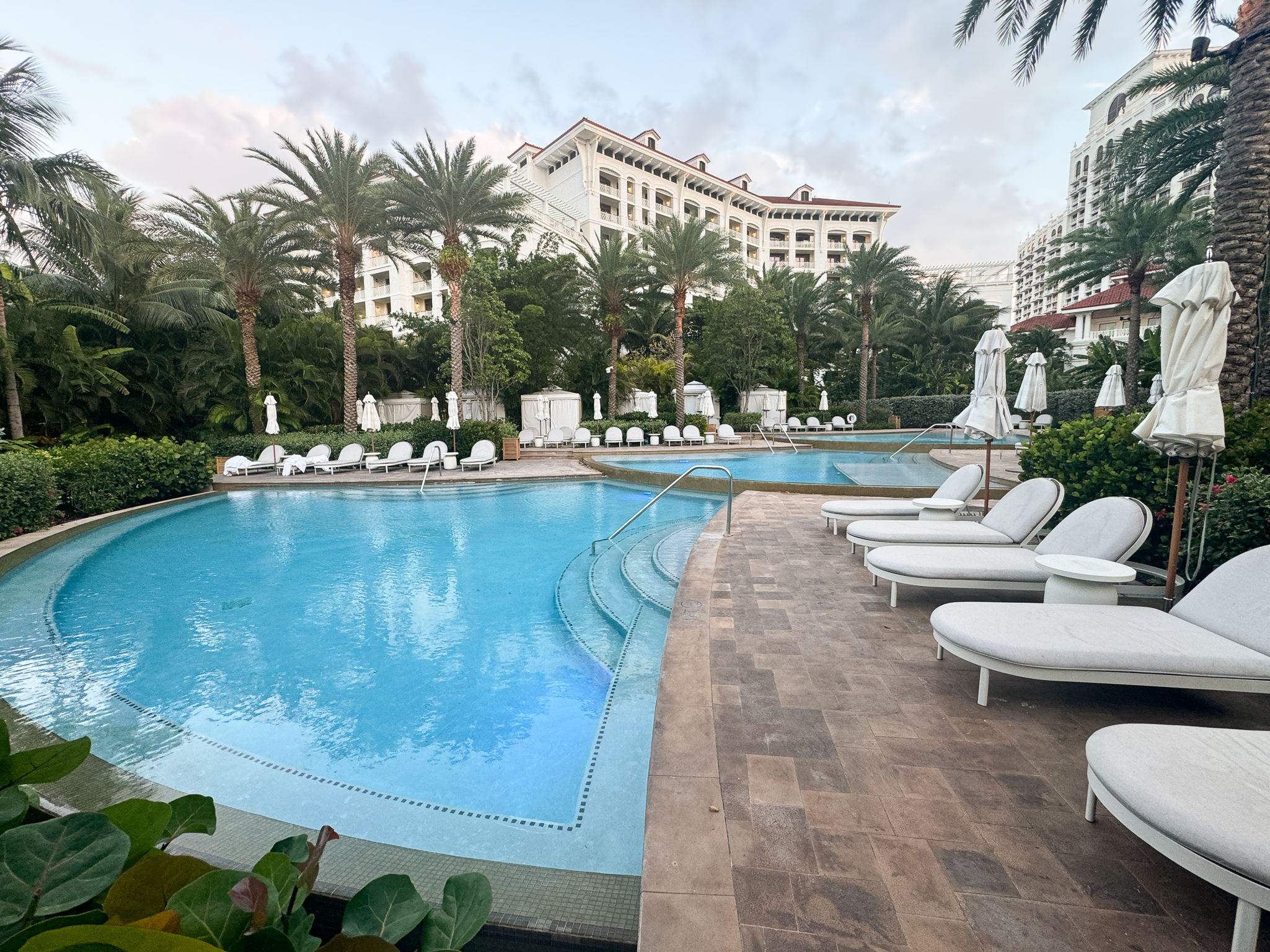 the private pool at The Rosewood Baha Mar