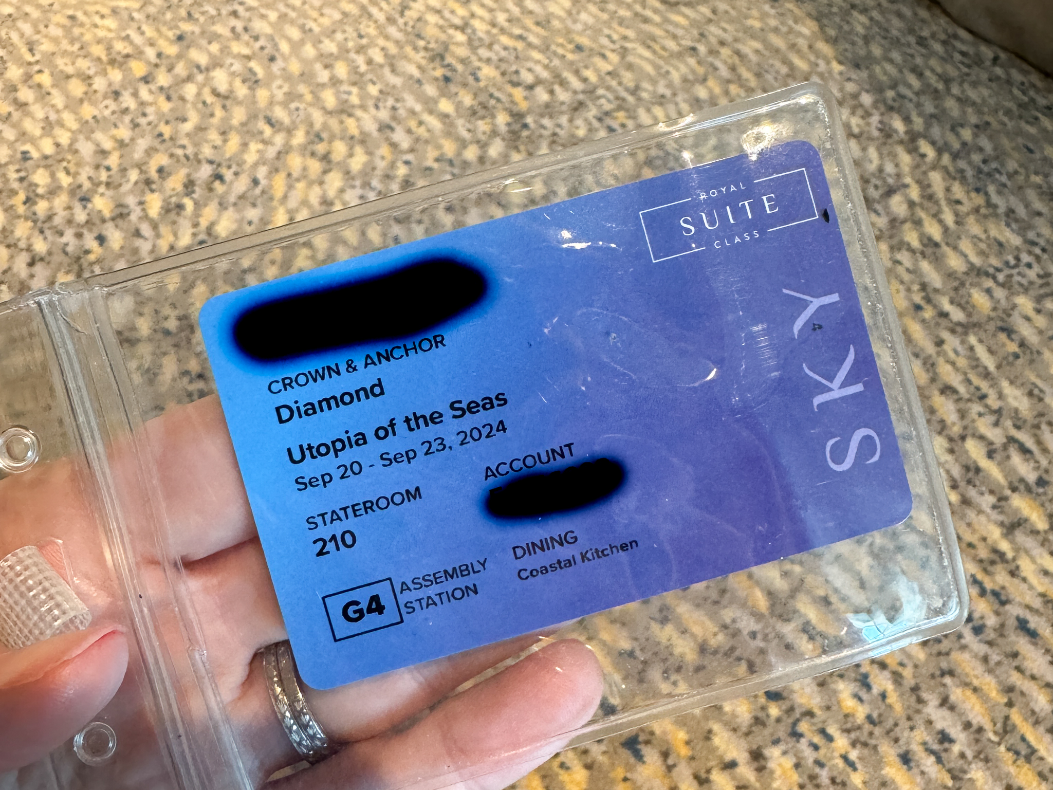 the keycard that opens the doors to the suite neighborhood