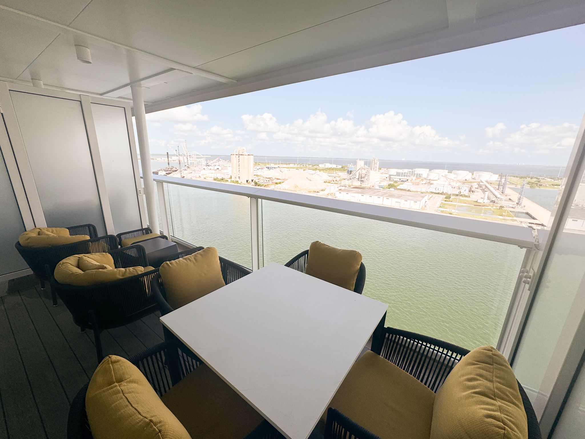 balcony in our Grand Suite on Utopia of the Seas