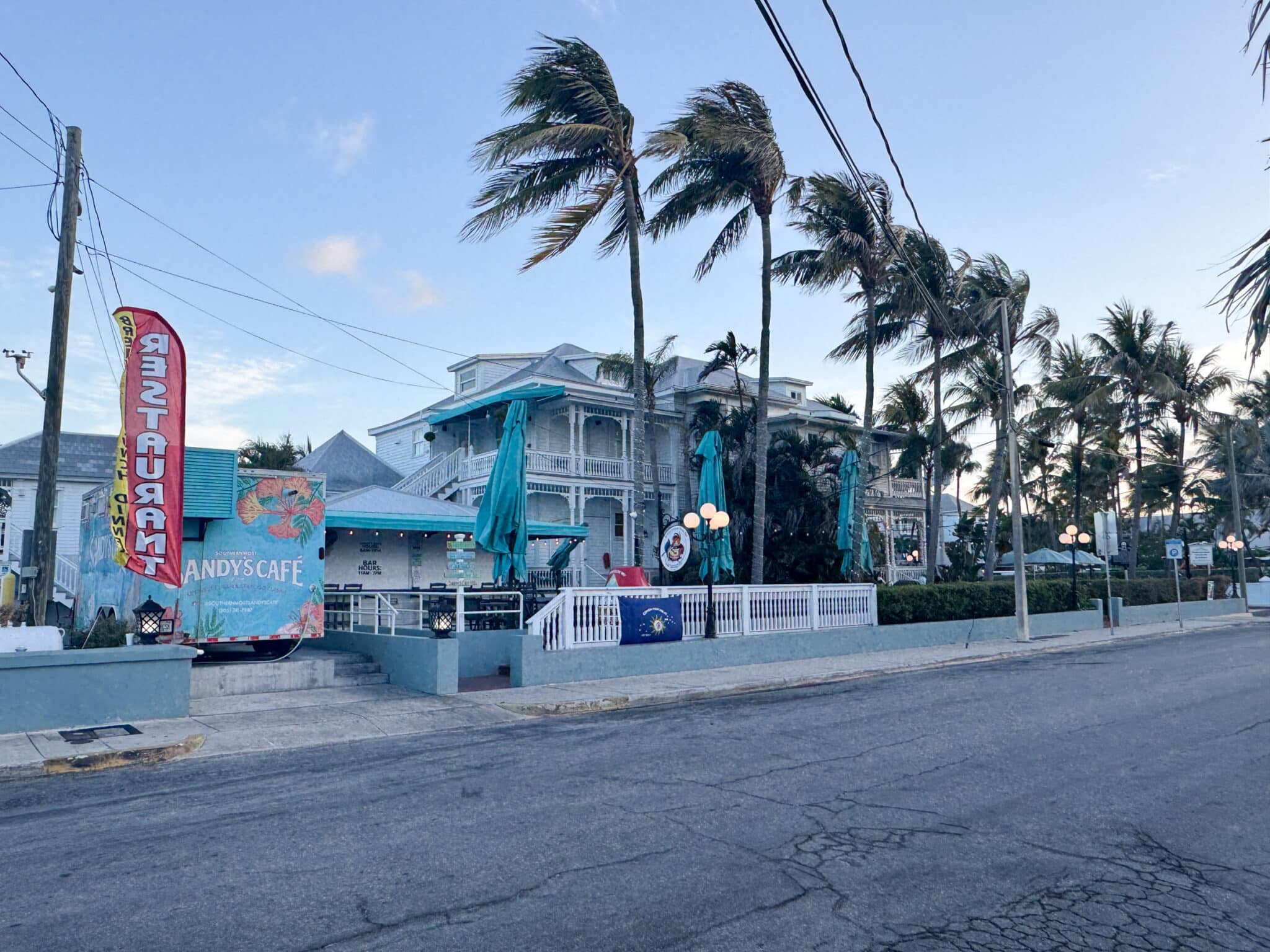 view of Southernmost Point Guest House showing the bar and food truck